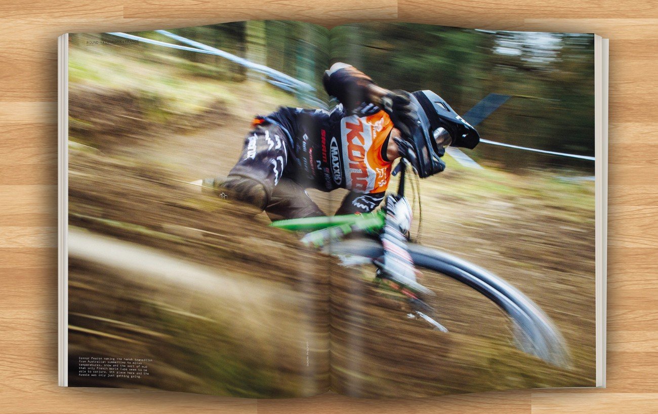 Rachel Atherton descends a downhill mountain bike course.