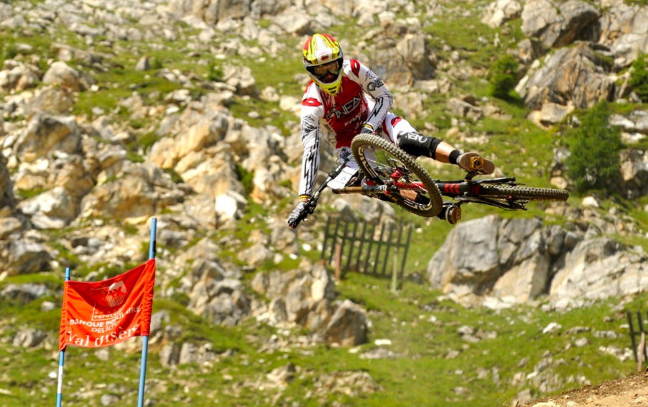 Greg Minaar riding at Val d'Isere.
