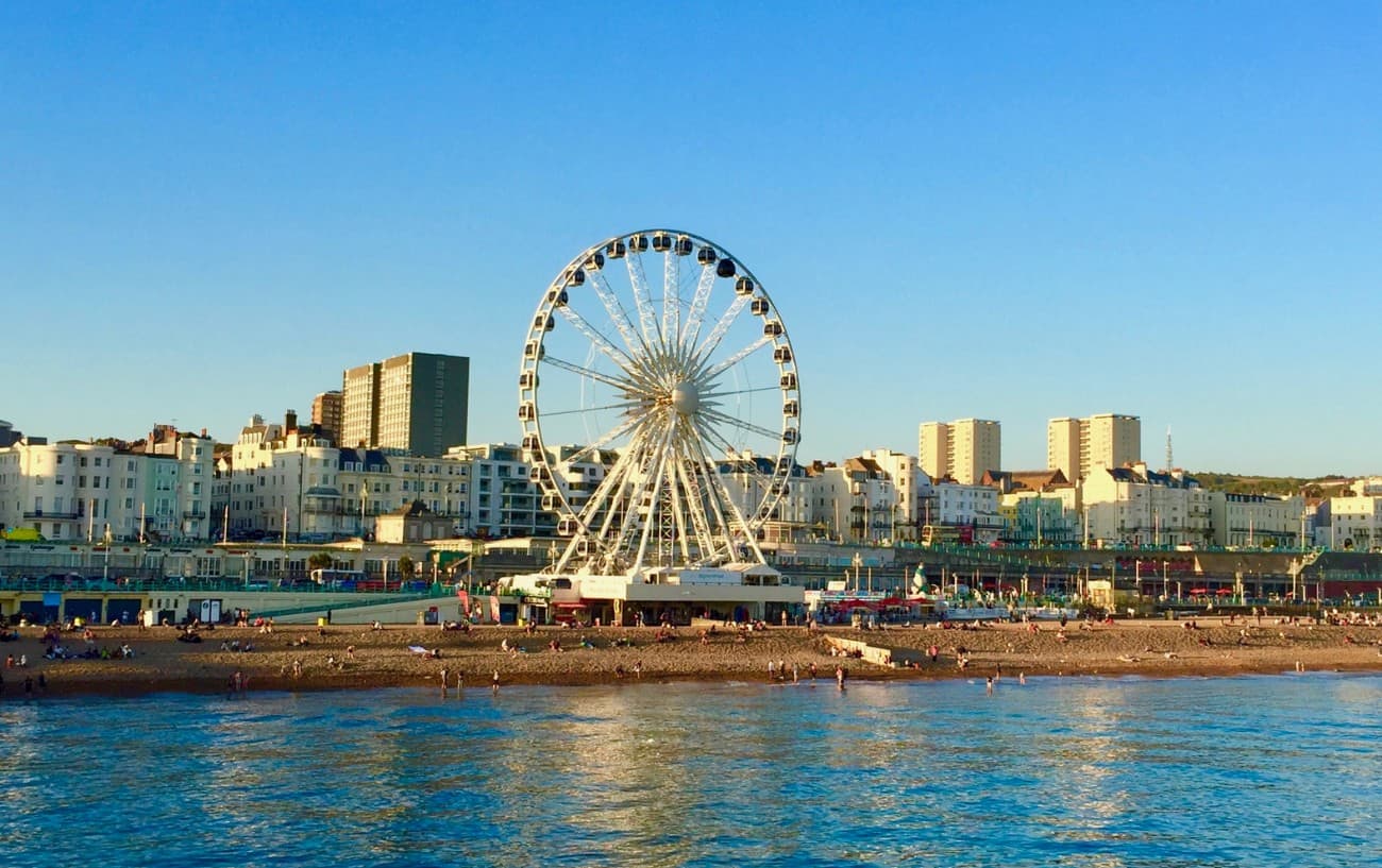 London To Brighton Cycle: Brighton Beach