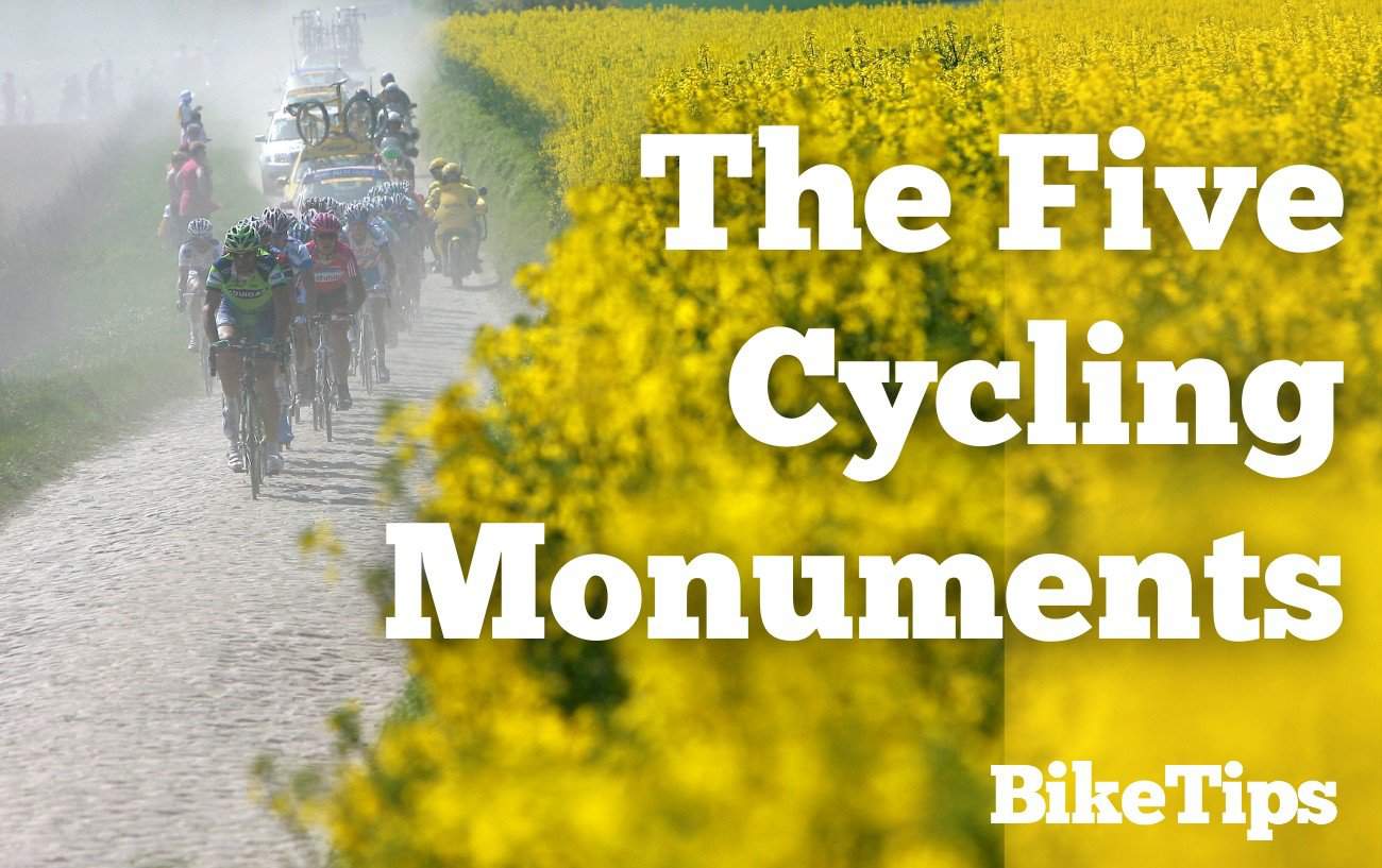 Cycling Monuments: The 5 Monuments Of Cycling (Title Image)