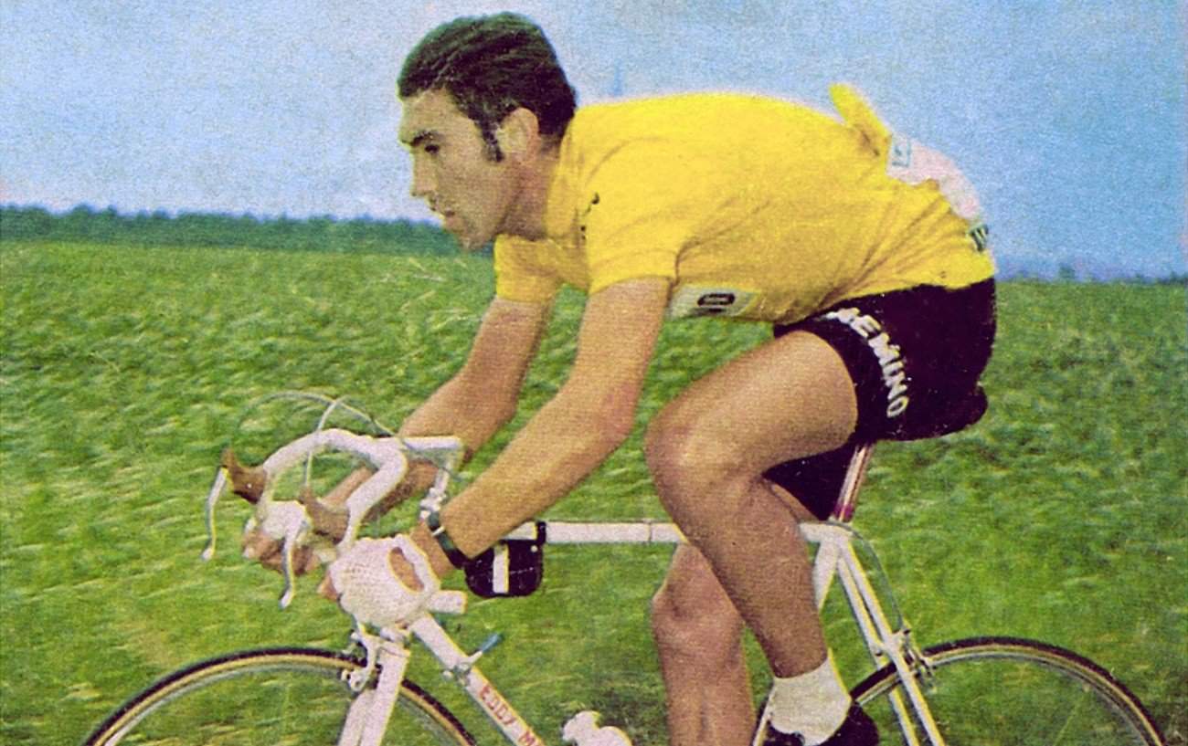 Eddy Merckx on his way to a second Tour de France title at the 1970 race.