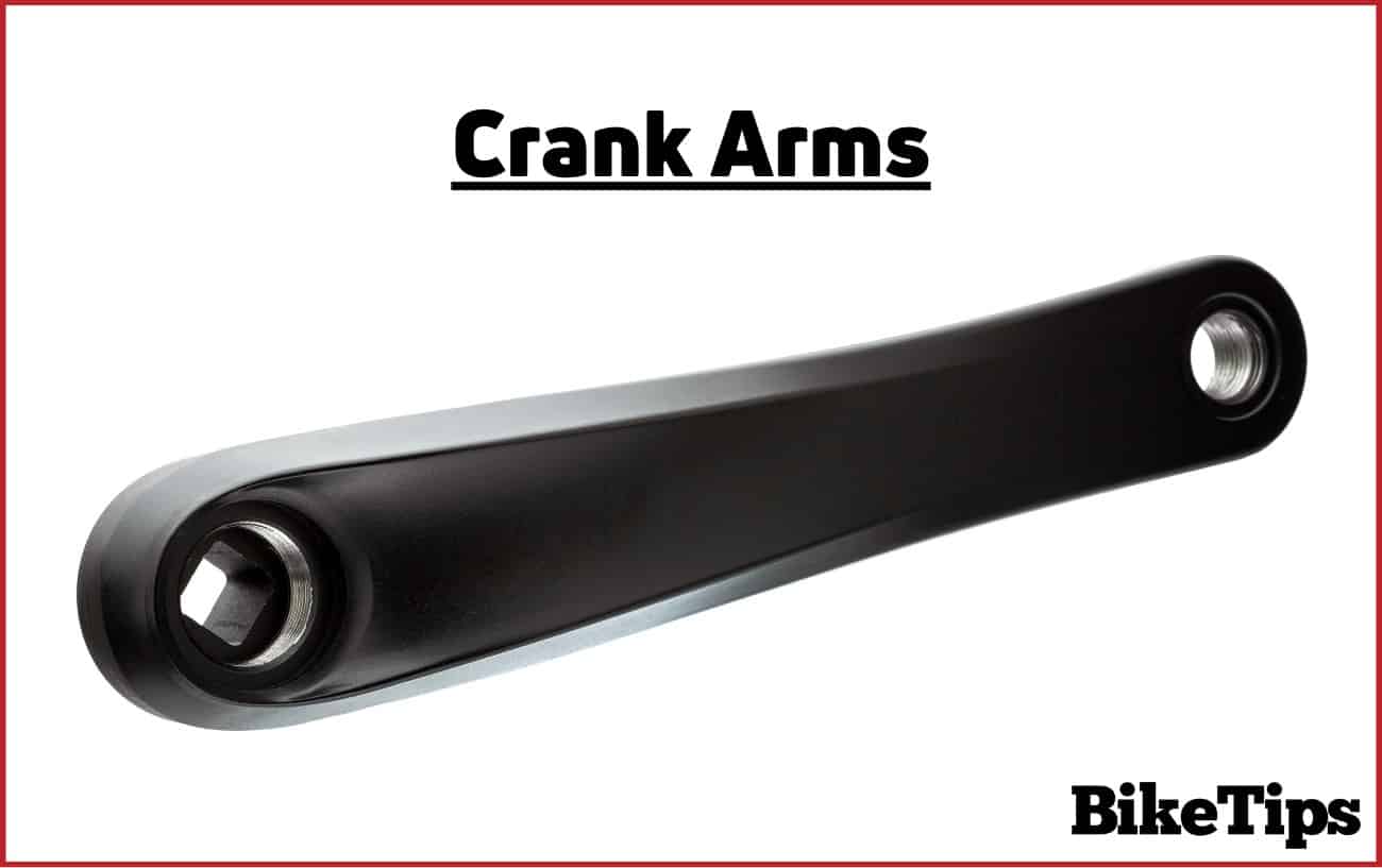 Photo of a crank arm against a white background.