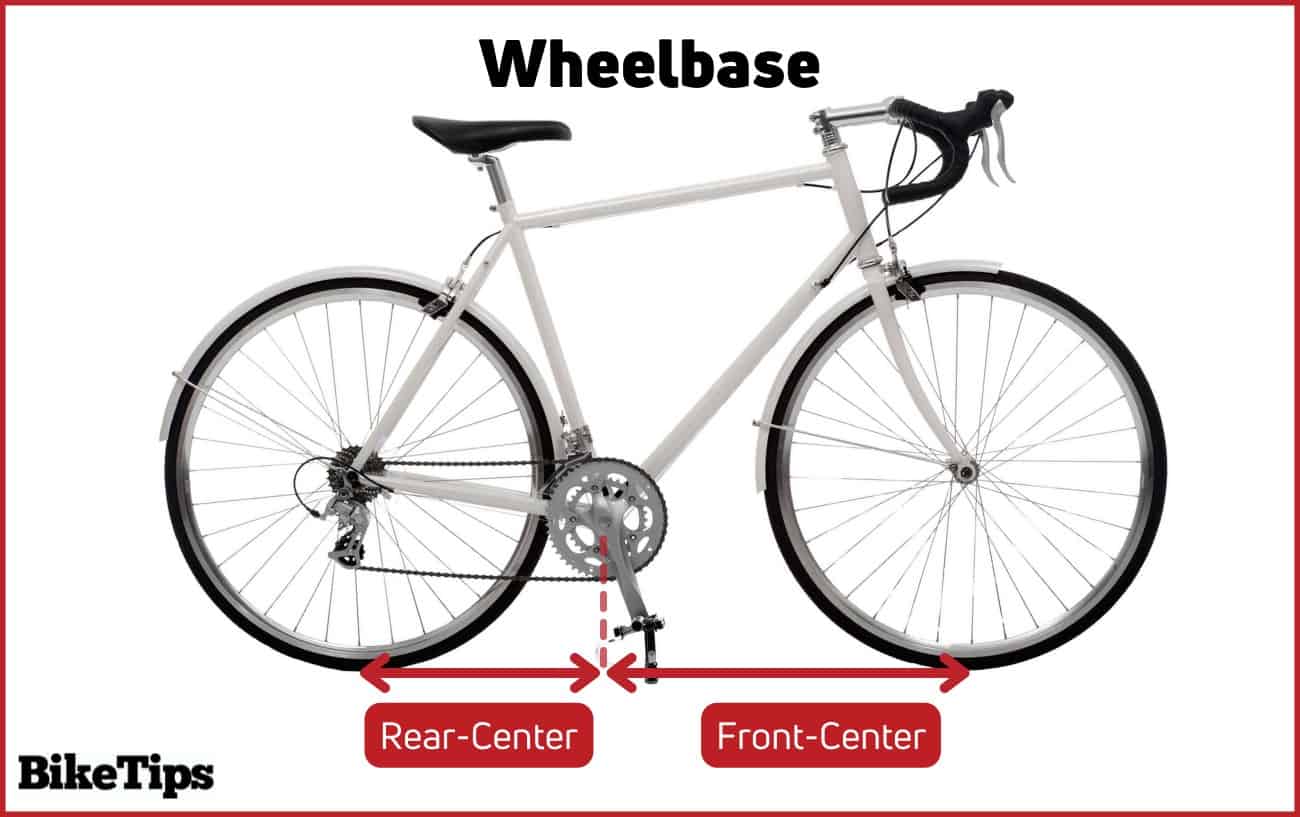 Bike wheelbase diagram.