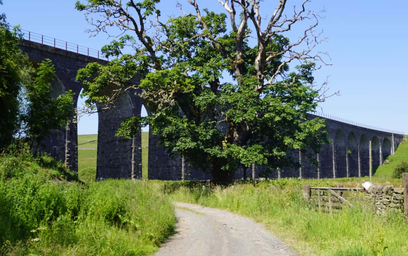 An old viaduct located outside Hawick in the Scottish Borders.