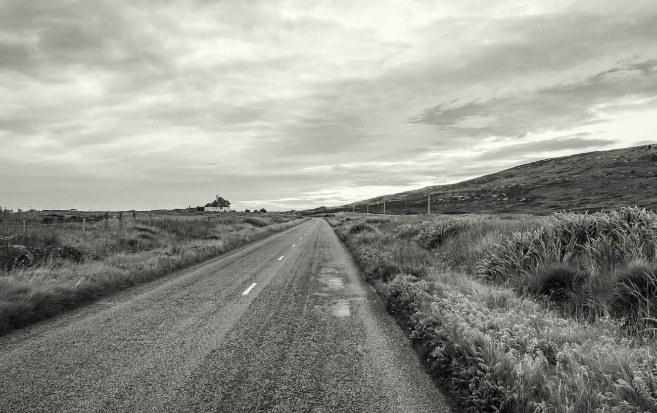 Bleak, beautiful views on South Uist.