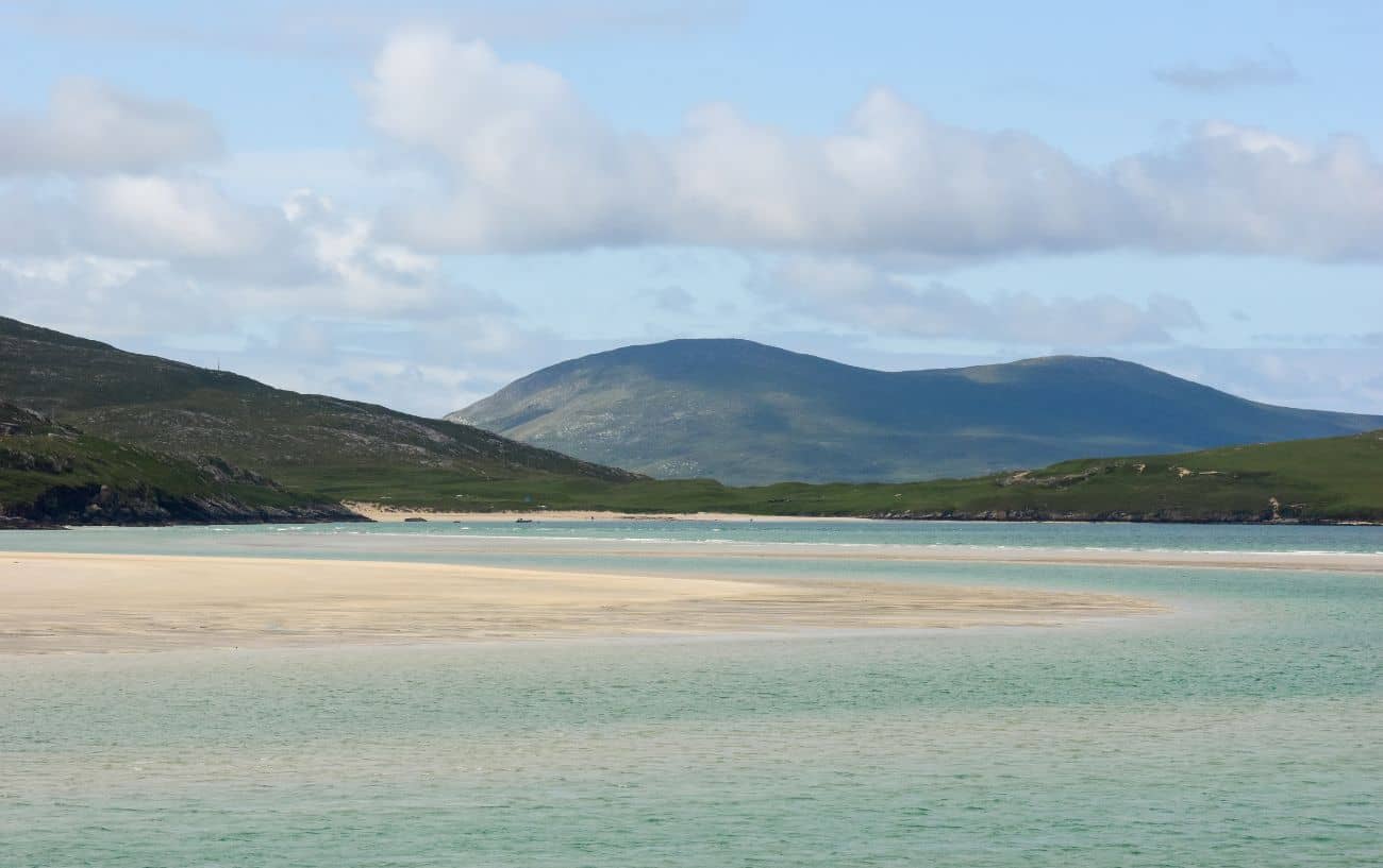 The azure estuary of Sielebost. 