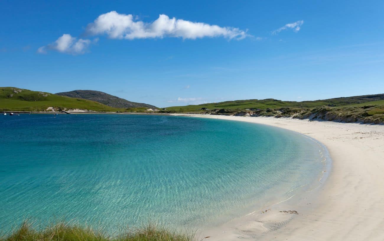 The bay at one of Vatersay's pristine beaches.