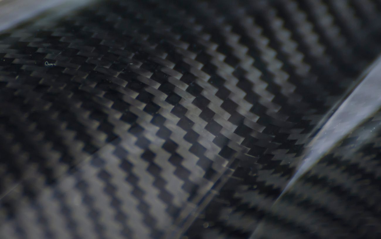 Close-up of a carbon fiber sheet.