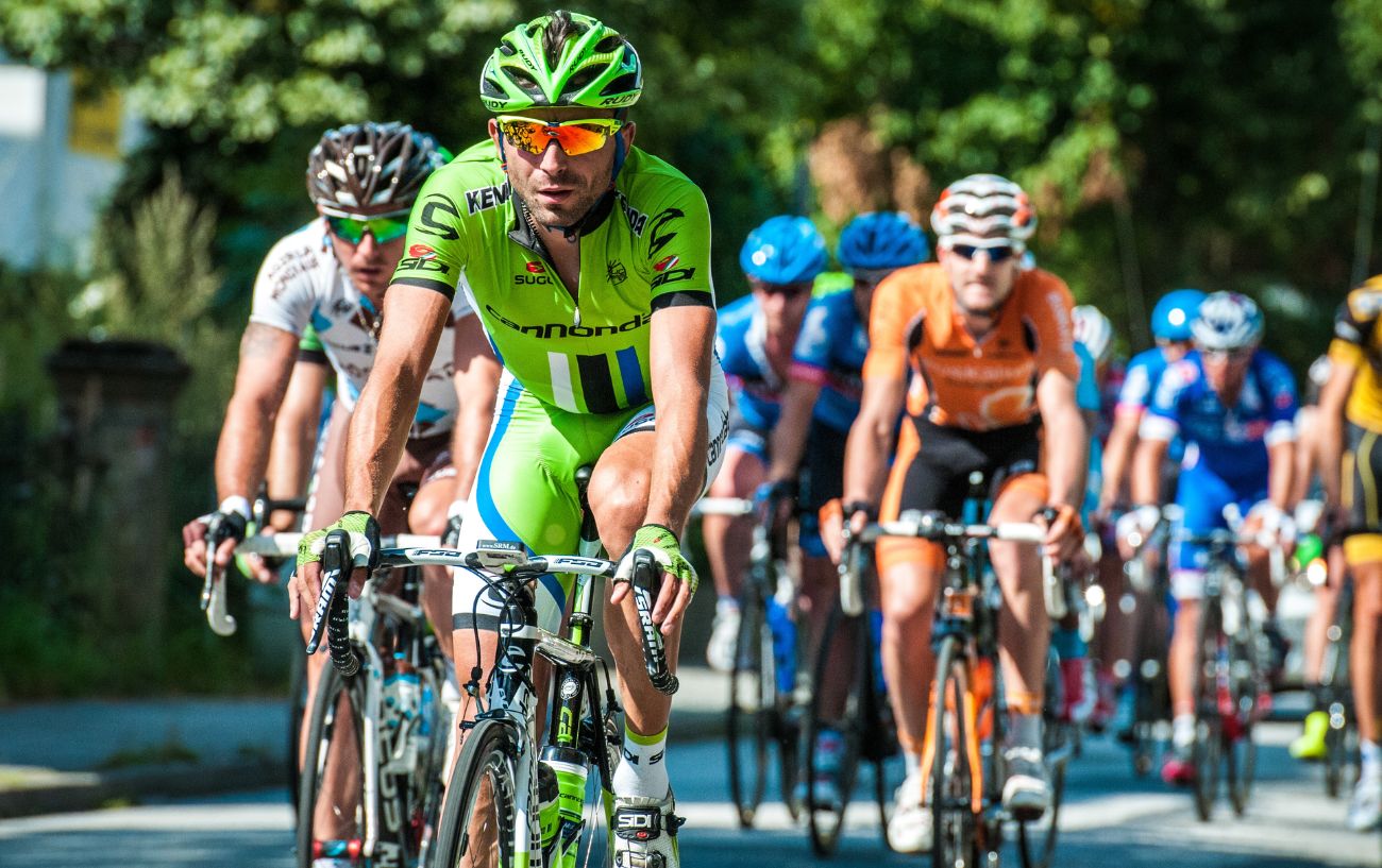 A group of pro cyclists, for whom it's vital to understand what is a good heart rate variability.