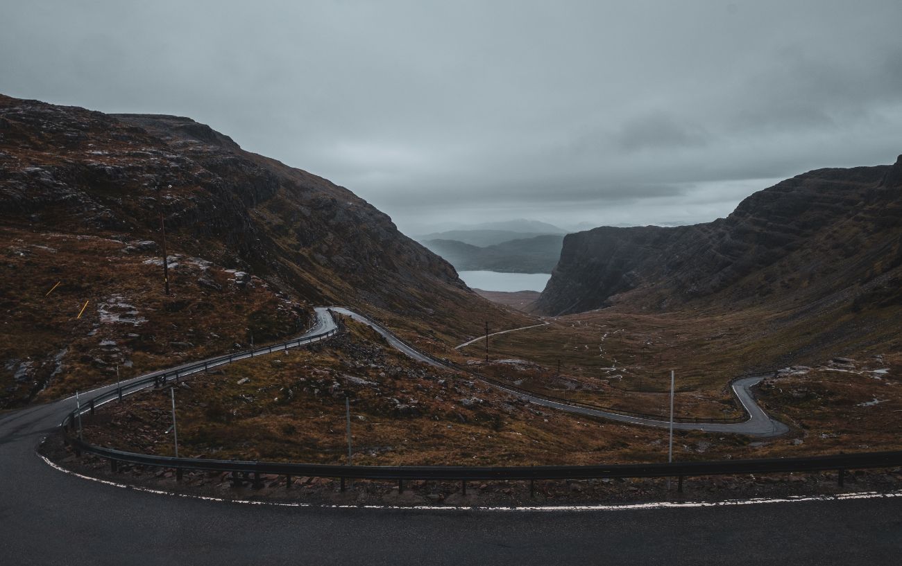 The route for cycling Bealach-Na-Ba.