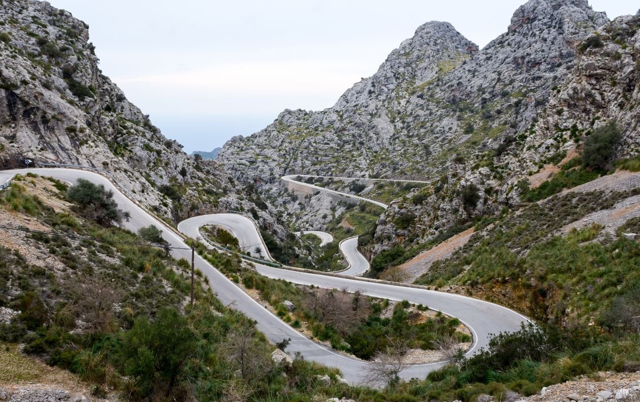 The winding climb of Sa Calobra.