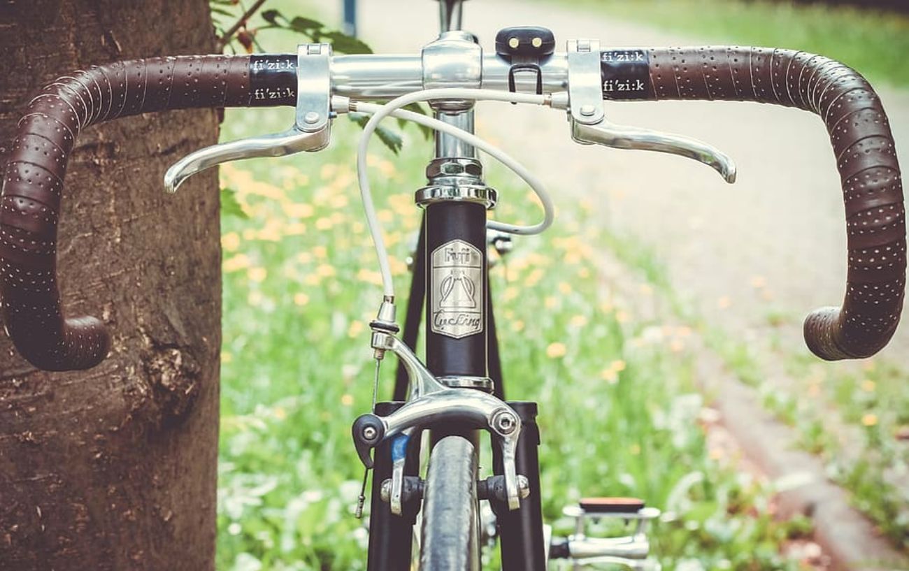 Photo of a Fuji bike, a classic Japanese bike brand.