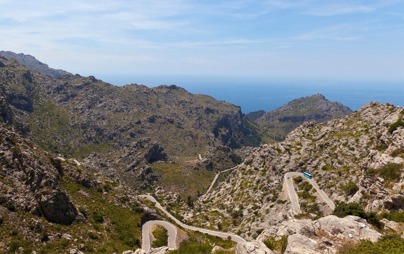 View across the mountains of Mallorca.