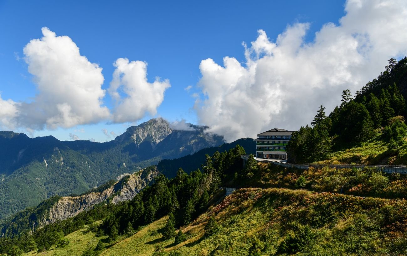 Scenic view at the summit of Wuling Pass in Taiwan.