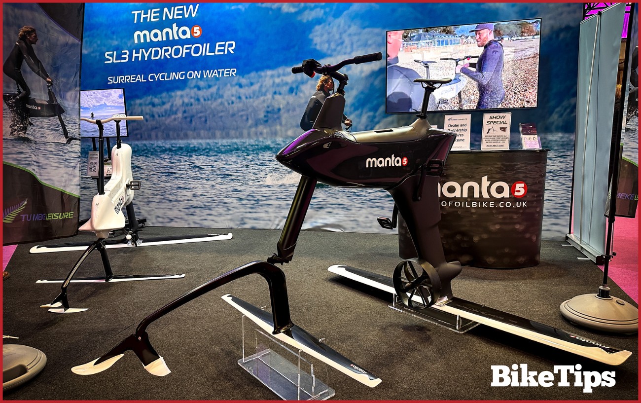 The Manta5 stand at the London Cycle Show.