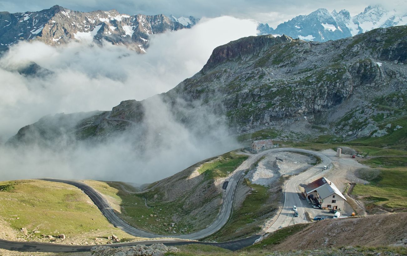 Views near the summit of the Col du Galibier.