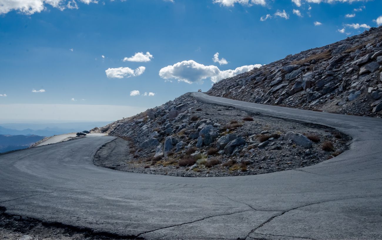 Switchback on the Mount Evans Scenic Byway.