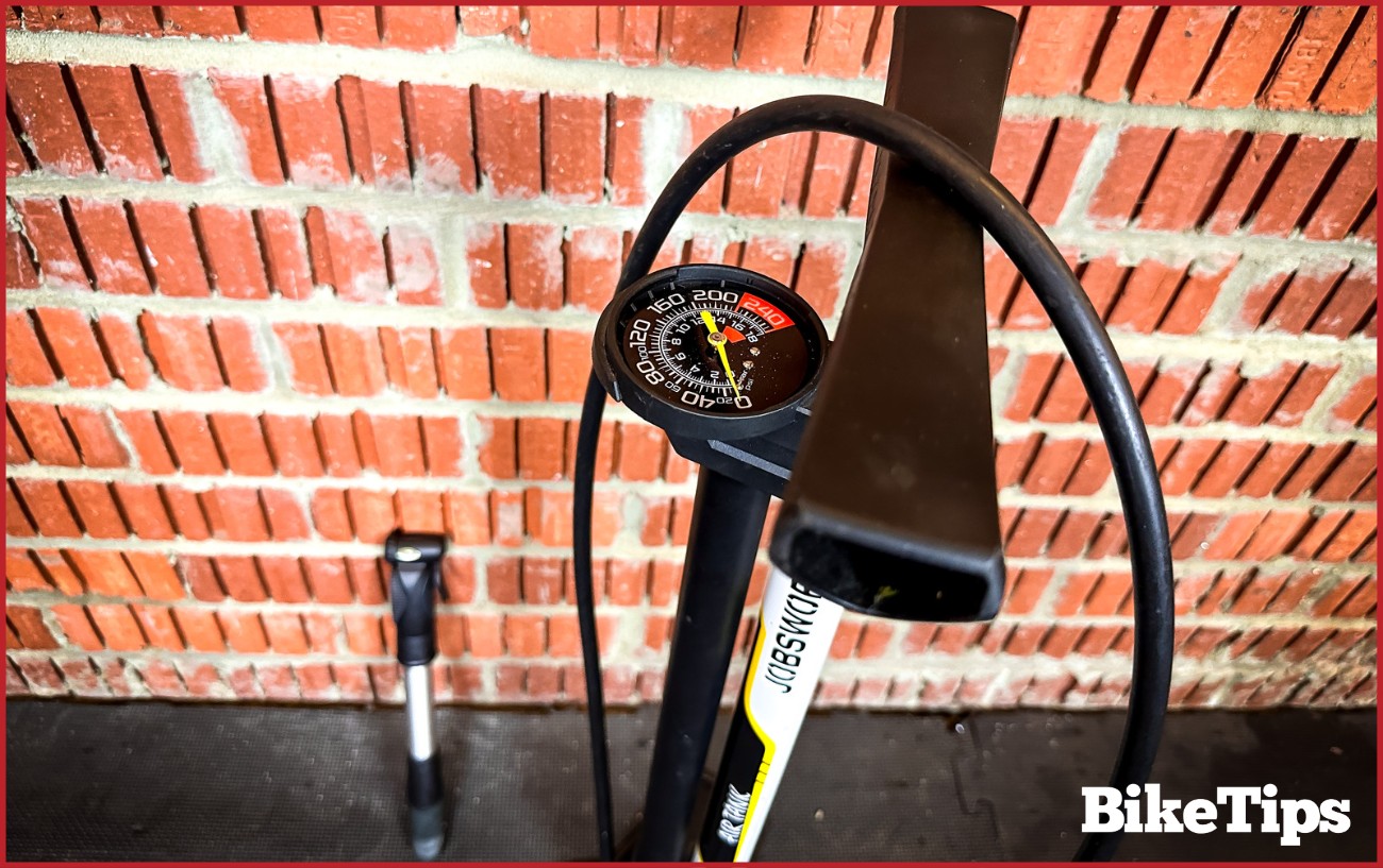 A track bicycle pump and hand bicycle pump.