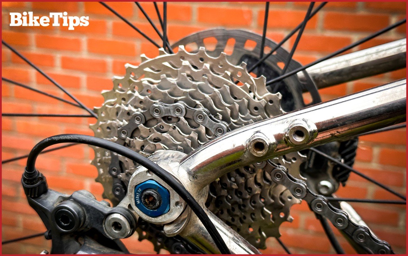 A clean cassette on a gravel bike.