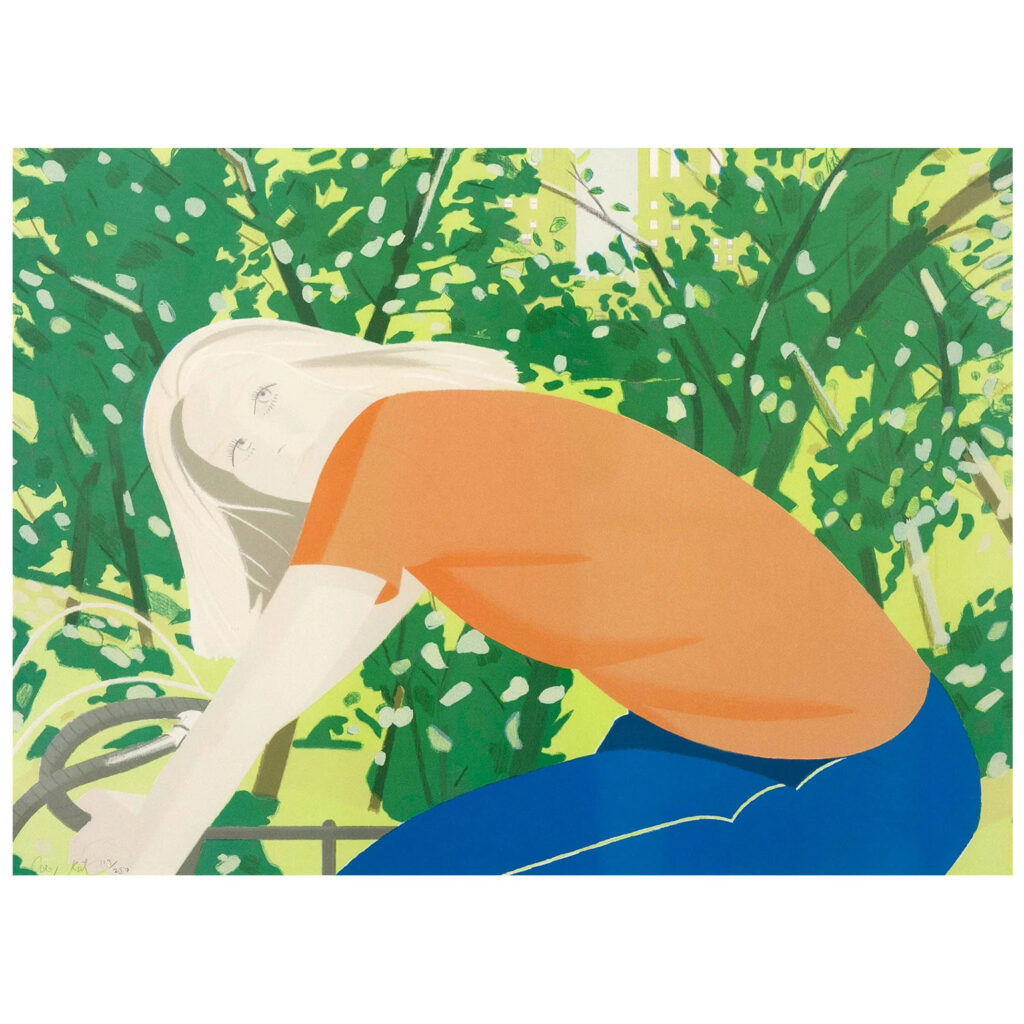 Bicycle Rider (1982) by Alex Katz