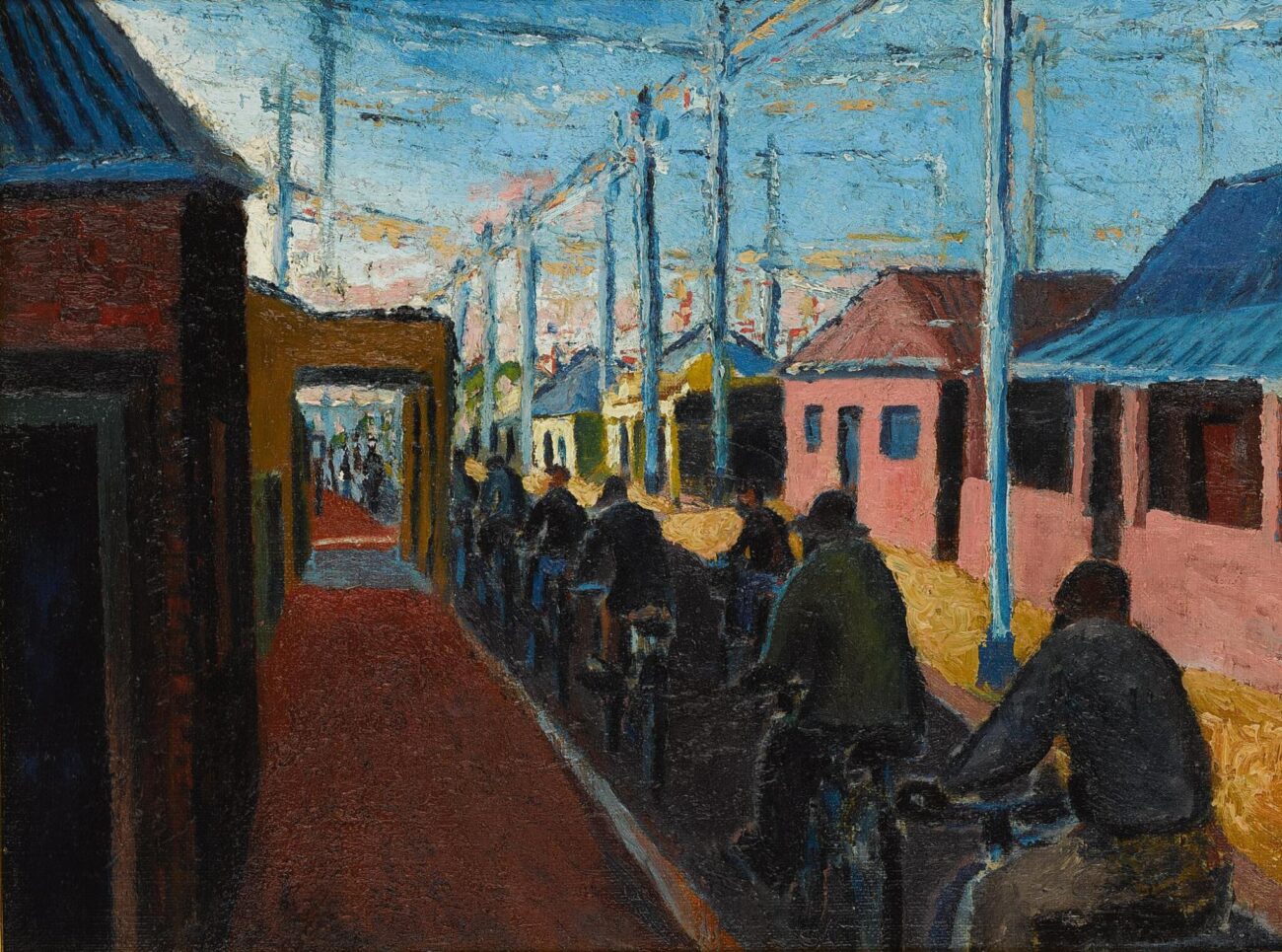 Cyclists In Sophiatown (1942) by Gerard Sekoto