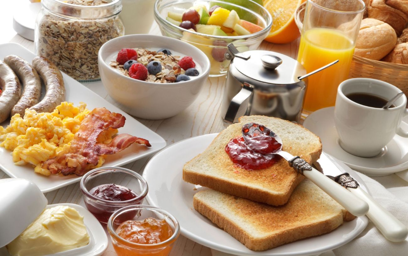 A breakfast similar to those eaten by Tour de France riders.