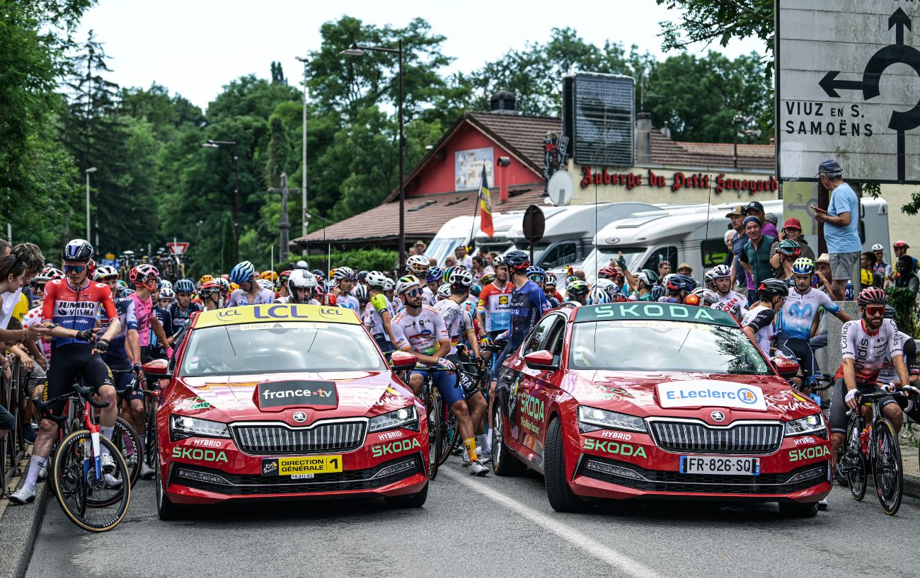 Stage 14 of the 2023 Tour de France is neutralized after an early crash.
