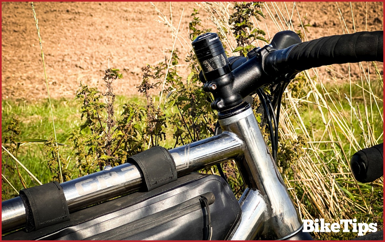 A slammed stem on a road bike.