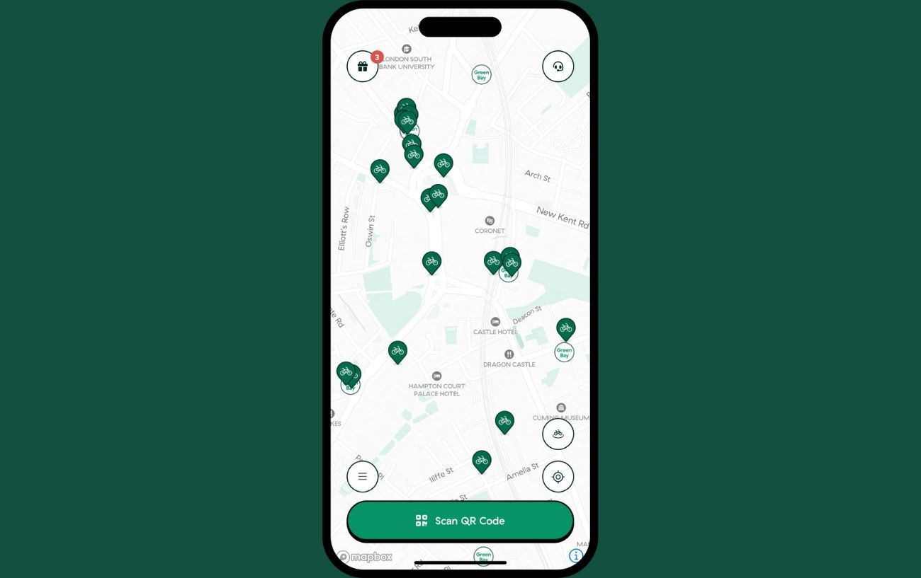 Screenshot of the HumanForest app.