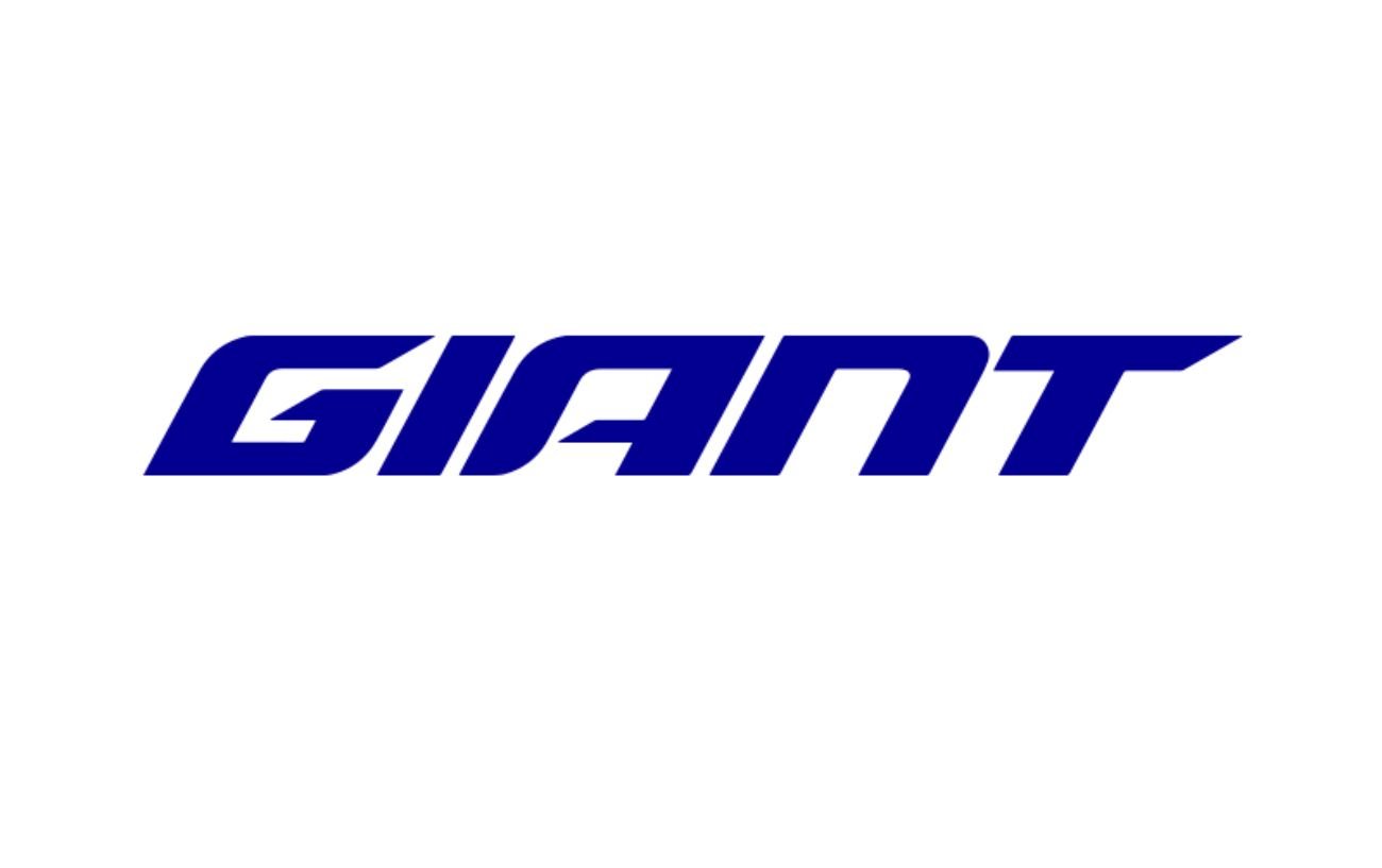 Jessy Carveth 7 Blue logo for Giant Bikes on a white background.