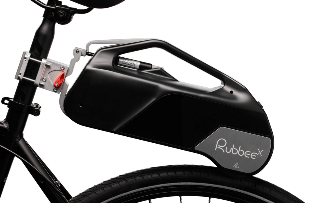 The Rubbee X electric bike converter kit.