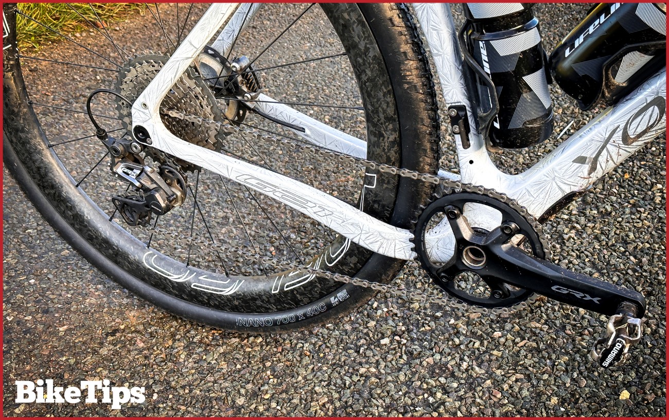 A gravel bike groupset.