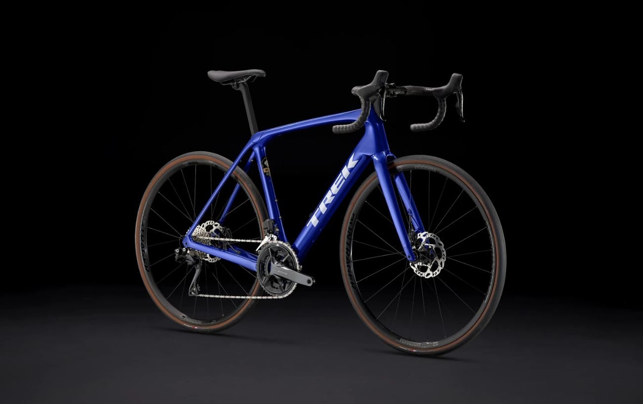 Trek Domane on a black background.