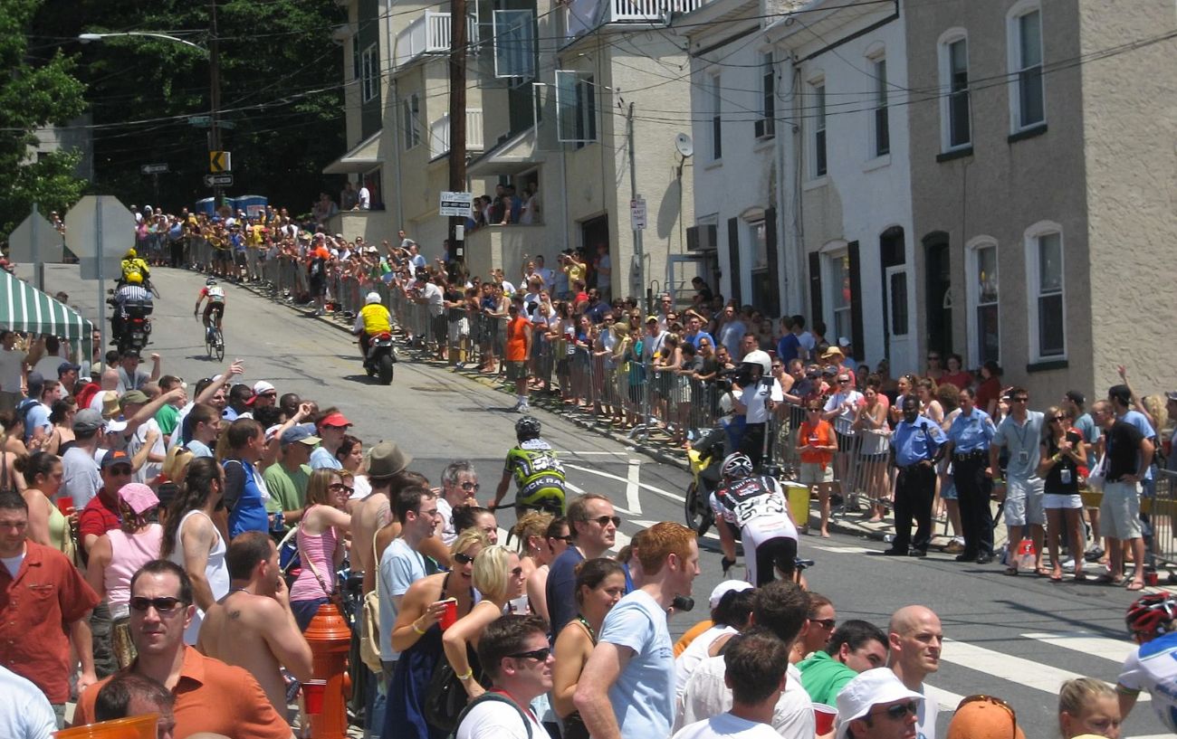 The Wall Manayunk during the Manayunk Bike Race 2009.