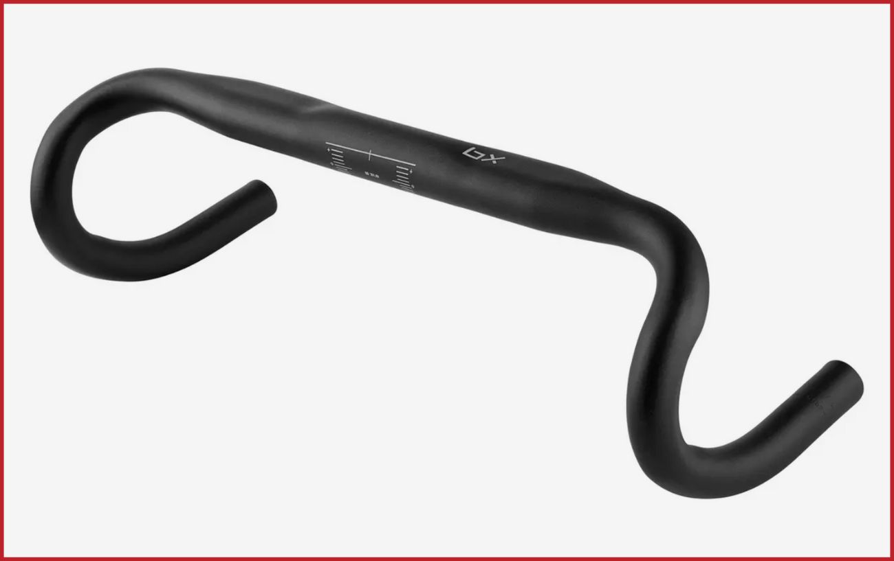 Black compact drop handlebars.